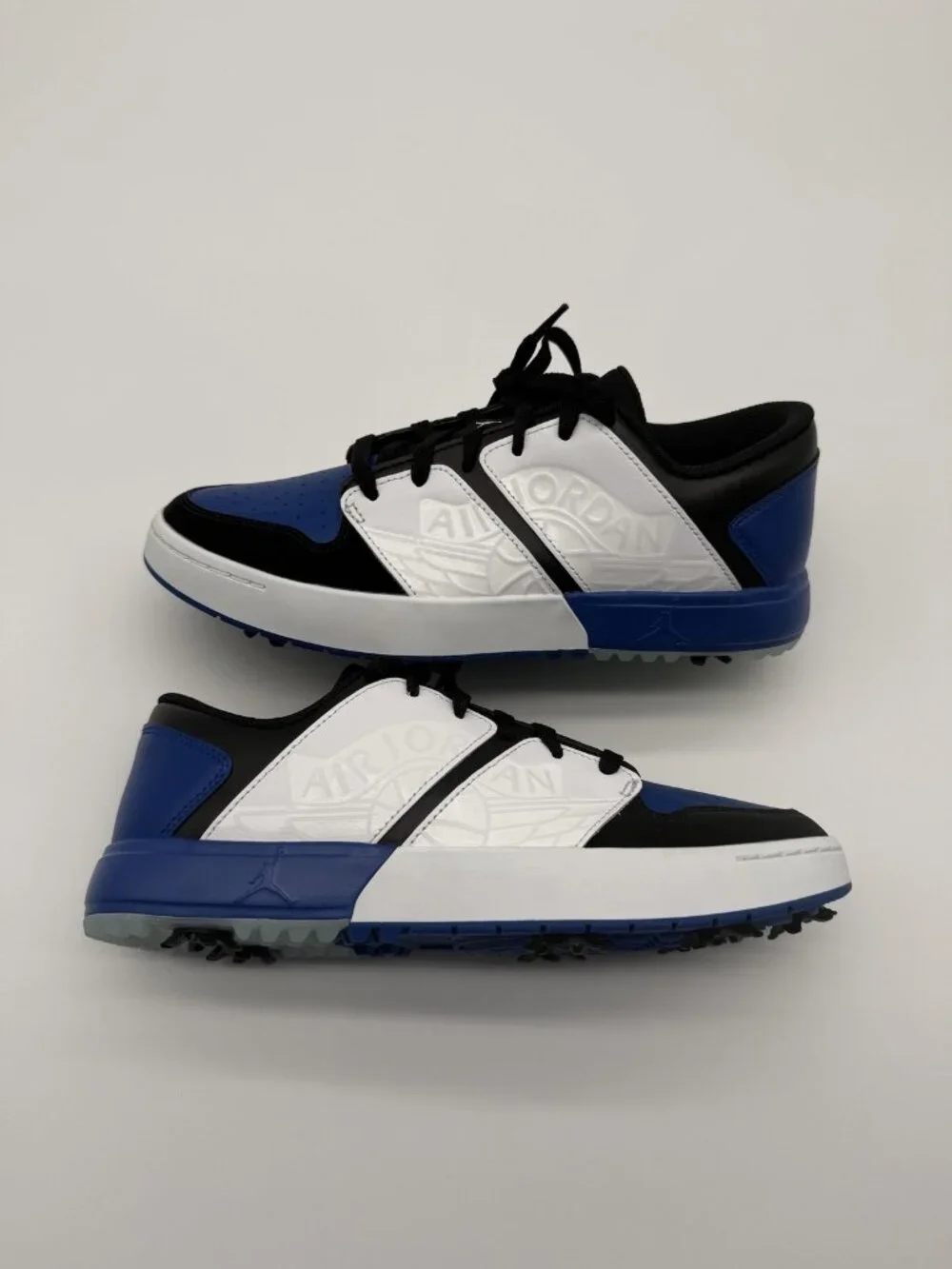 New Jordan Nu Retro Golf Shoes Men’s Size 9 White Black Royal Blue FZ4153 004
